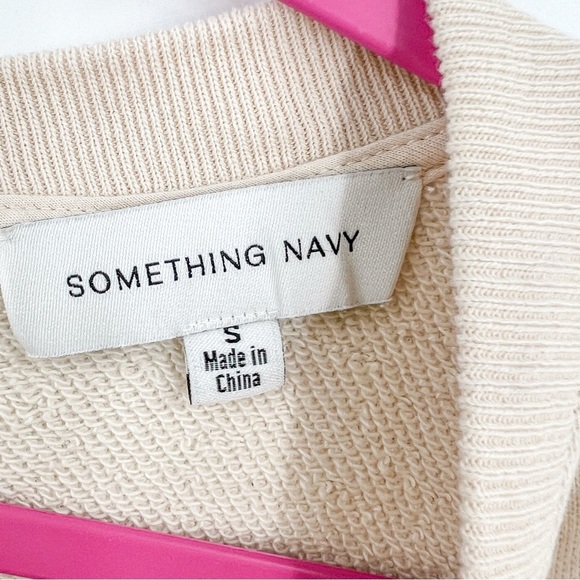 Something Navy S cream Lounge Jumpsuit - Picture 5 of 8